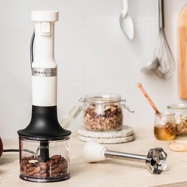 Ручний блендер KitchenAid 5KHBV83, 180 Вт, бежевий