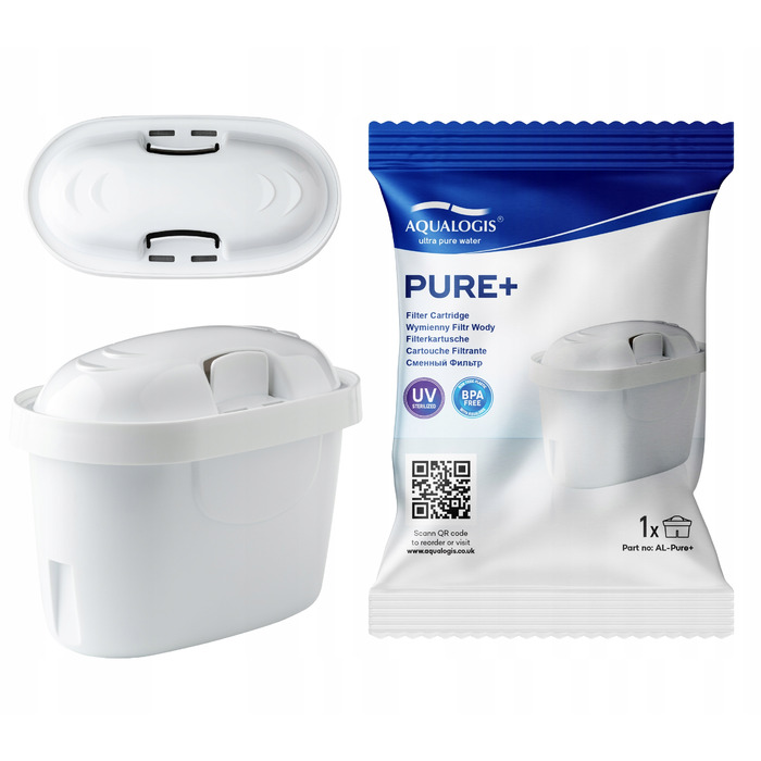 Смінні фільтрувальні картриджі для глека Aqualogis Pure+, 12 шт.