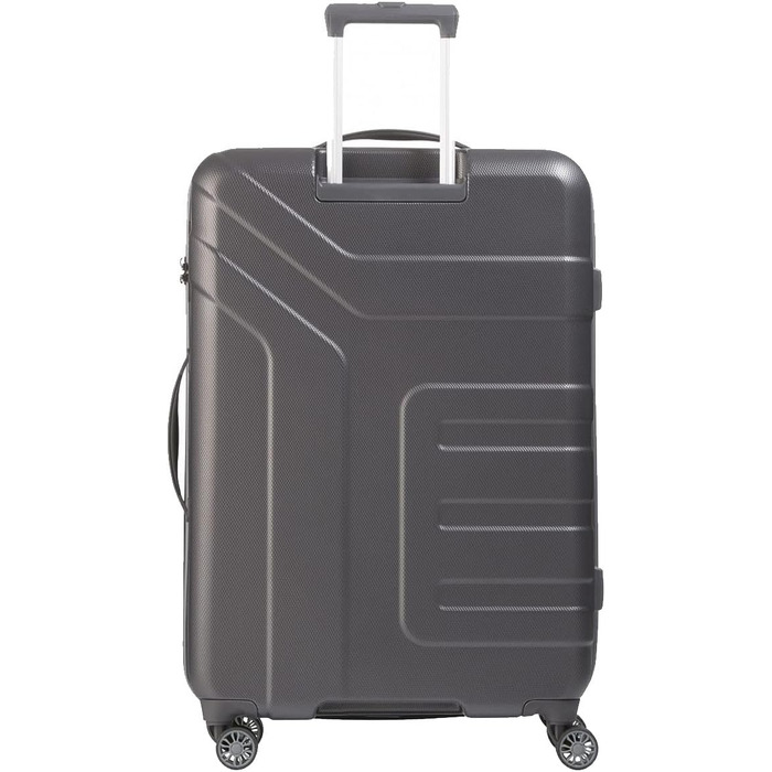 Жорсткий валізний набір Travelite VECTOR 55 см, 40 л, 4-колісний ручний багаж із TSA-замком, відповідає IATA, антрацит, червоний, стильний дизайн