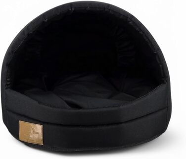 Будка для собак та котів ODOLPLUSZ - комфортна, миюча, чорна (M)