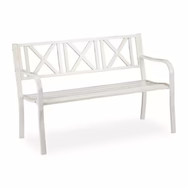 Relaxdays Metal Garden Bench