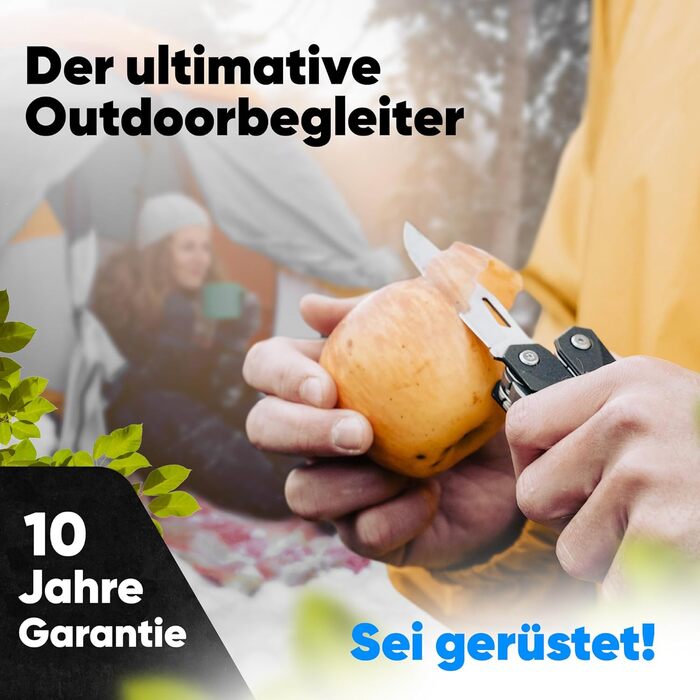 Мультитул Aventus® 21 функція: ніж, плоскогубці, викрутка, сталь. Мультиінструмент для чоловіків, чорний