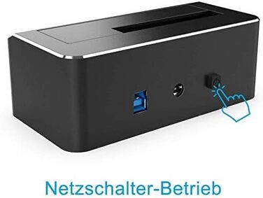 Док-станція для жорстких дисків RSHTECH з двома відсіками, USB 3.0, алюміній, підтримка 2.5/3.5
