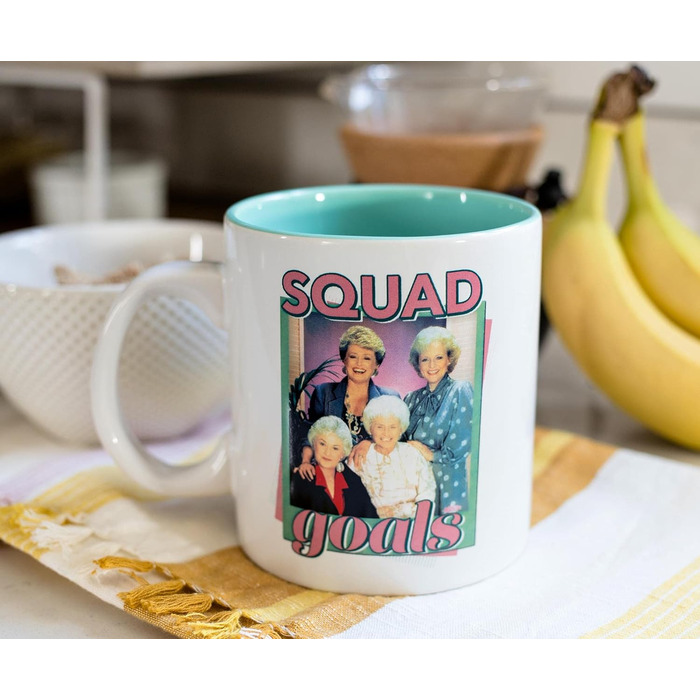 Silver Buffalo The Golden Girls Squad Goals Ceramic Mug | Holds 20 Ounces