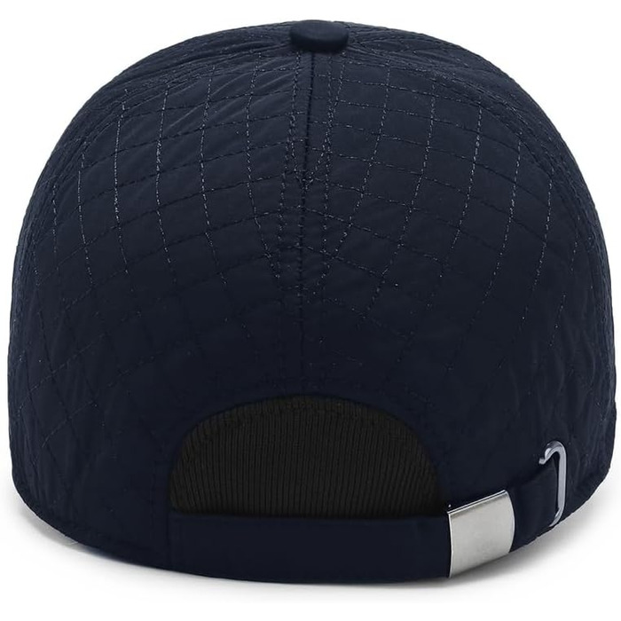 YAMEE Бейсболка чоловіча зимова зі складними навушниками, унісекс, тепла шапка, зимова кепка, осінь/зима, м'яке внутрішнє оздоблення, універсальний розмір (2080/Blau)