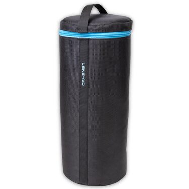 Чохол для об'єктива LENS-AID з товстим захистом, з блискавкою та ремінним кріпленням (XXL, 12 x 35 см)