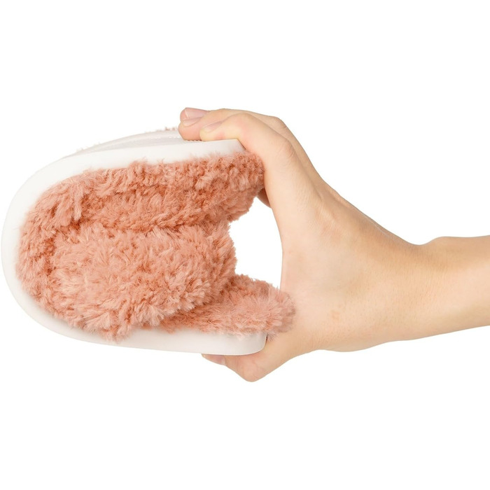 Домашні тапочки Dokela для жінок з меморі-піною, м'які, з штучним хутром, відкриті, легкі, з антиковзким покриттям, для дому, теплі, зручні, відкриті, рожеві (37/38 EU)