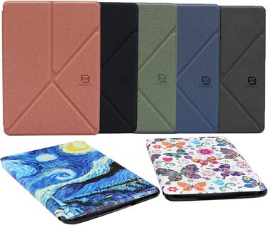 Чохол для Kindle Paperwhite 11 (2021) та Kindle Paperwhite Signature Edition, PU-шкіра, вертикальний/горизонтальний перегляд, блакитно-зелений