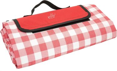 Пікнік-дека Pelle & Sol, 200x140 см, водовідштовхувальна, туристична, для пляжу, кемпінгу, з ручкою, червона