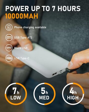 LABCOOL Тепла жилетка з підігрівом - чоловіча та жіноча жилетка з флісу - USB-підігрів з акумулятором 10000mAh - 6 зон підігріву з 3 рівнями температури - можна прати в пральній машині, розмір M, синій