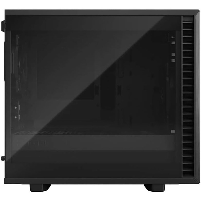 Корпус для ПК Fractal Design Define 7 Nano Black - Mini ITX, затишний, з LED підсвіткою та скляною панеллю