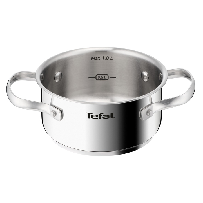 Каструля з кришкою TEFAL Minis H8743155, 14 см, нержавіюча сталь, для індукційних плит