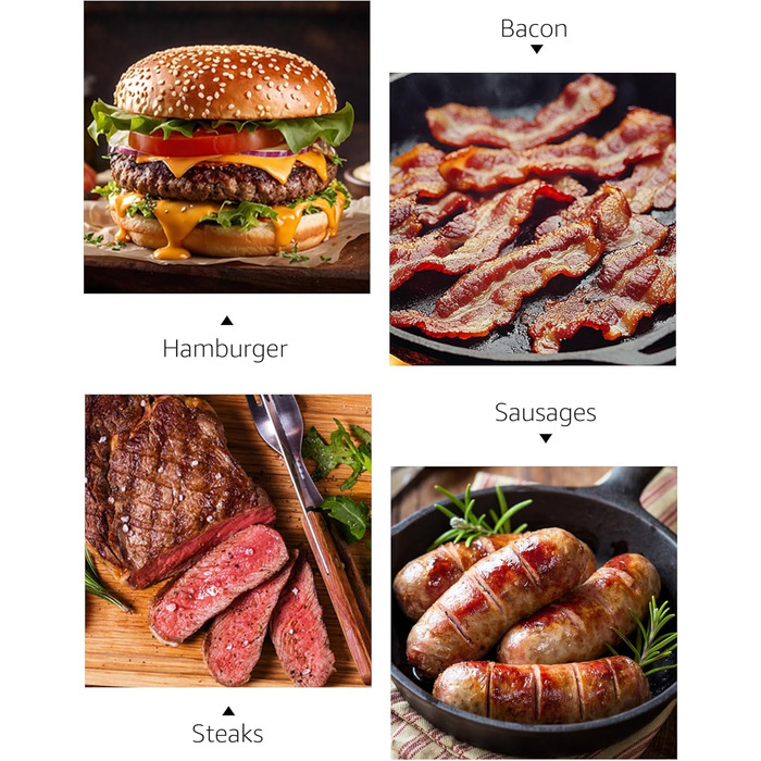 Пресс для бургера з нержавіючої сталі з дерев'яною ручкою, 15.24 см - Burger Smasher для смаження м'яса, стейків, бекону, подарунок