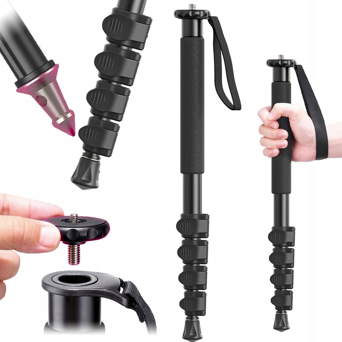 Високий штатив для фотографії (155 см) для камер, дзеркальних DSLR та смартфонів