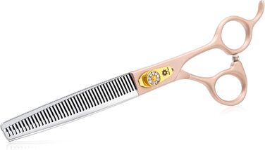 Професійний набір для грумінгу собак Dream Reach 7 дюймів: 440C сталь, набір з 3 ножиць (пряма, вигнута, розріджуюча)