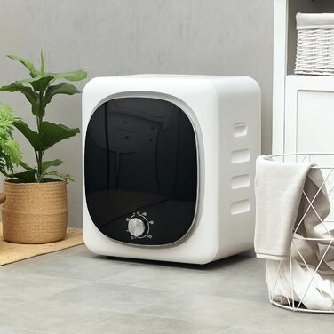 Електричний сушильний автомат HOMCOM 800W, 4 кг, 5 режимів сушіння, білий