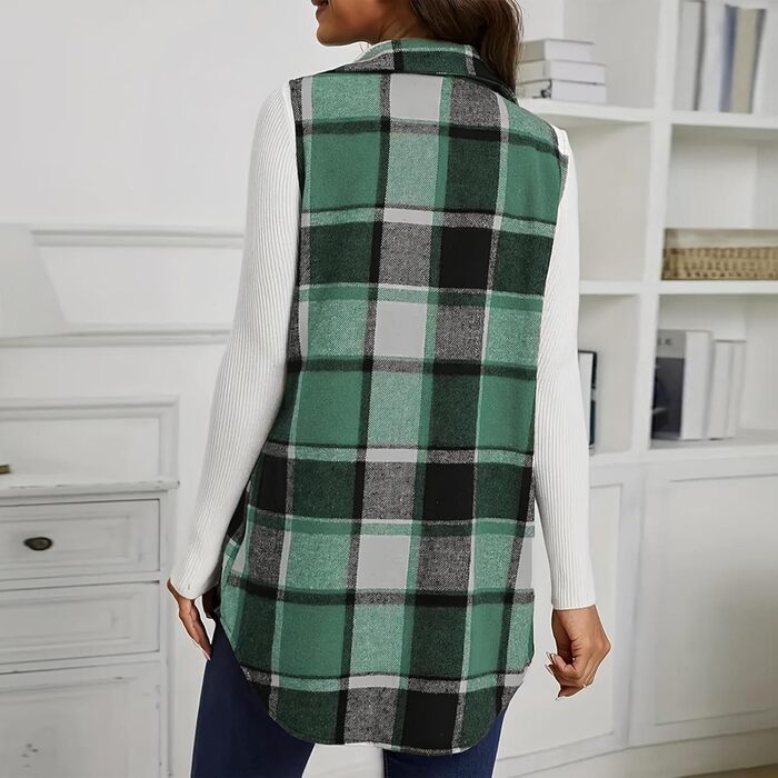 Жіноча флісова жилетка на осінь/зиму. Тепла безрукавка, флісова куртка, жилетка-тедді. Темно-зелений колір, розмір M