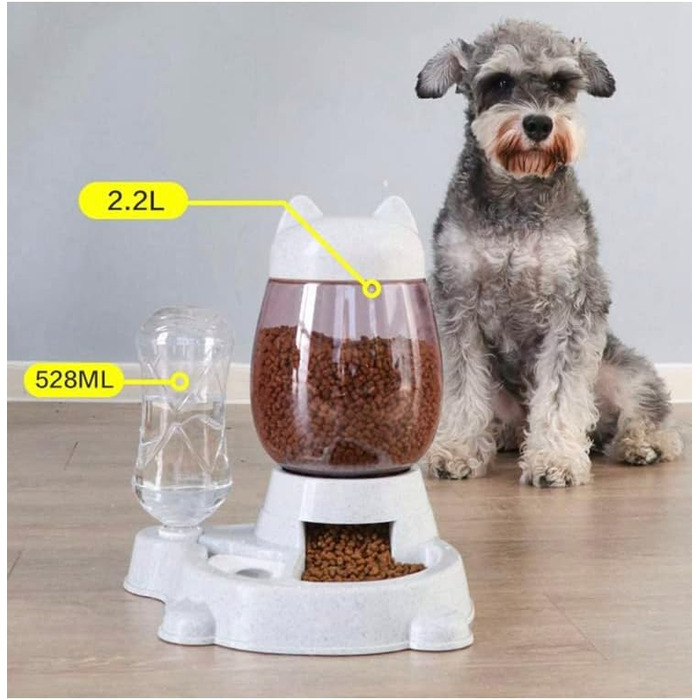 Автоматичний диспенсер для води та корму для котів та собак, 2.2L