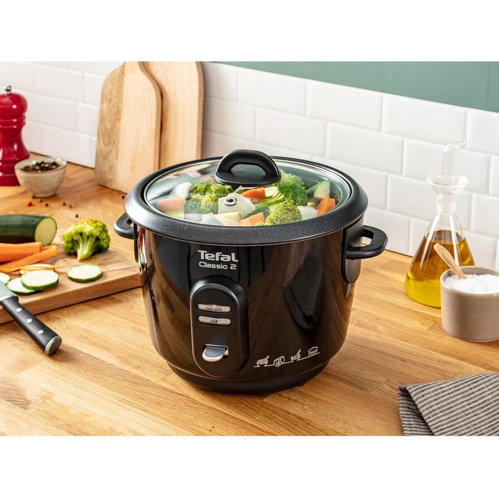 Мультиварка Tefal RK8121 45 в 1 з LCD-дисплеєм, 5л, нержавіюча сталь + Книга рецептів