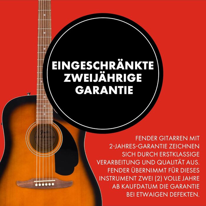 Акустична гітара Fender California Debut Redondo Dreadnought CE з вирізом, шпон з ялини, чорний колір, Natural (електроакустична гітара, 2-колірний Sunburst)