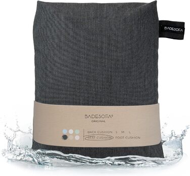 Bathtub | Revolutionary Comfort for Bathtub, Shower & Whirlpool | Washable & Quick-Drying Bath Cushion in | Wellness Bathtub Accessories Handmade in EU (Anthracite, Seat Cushion)