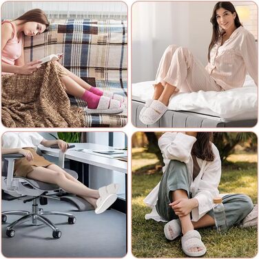 Тапочки жіночі халатні OFF-CUP з м'якою підошвою та декором у вигляді акули, білі, 38/39