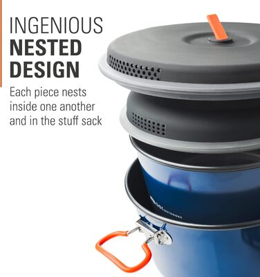 Набір кухонного посуду GSI Outdoors Bugaboo Base Camper для кемпінгу, Seit 1985, універсальний розмір (L)