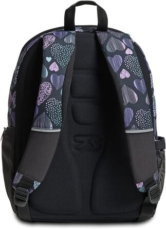 Рюкзак Seven Rucksack Advanced для школи, університету та відпочинку. Місткий рюкзак для підлітків, дівчаток та хлопчиків з відділенням для ноутбука та кишенькою для пляшки. Кольори: рожевий, фіолетовий.