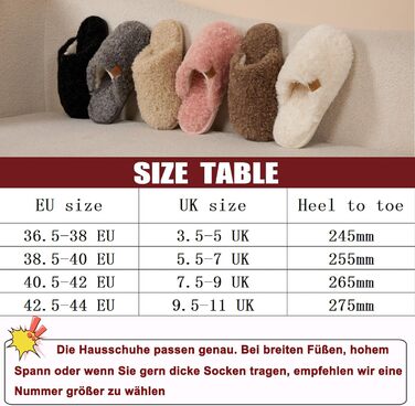 Тапочки зимові для жінок та чоловіків з меморі-піною, плюшеві, м'які, антиковзні, сірі, 38.5/40 EU