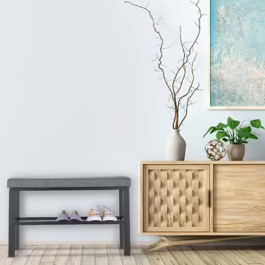 Relaxdays Shoe Rack in Black-Grey