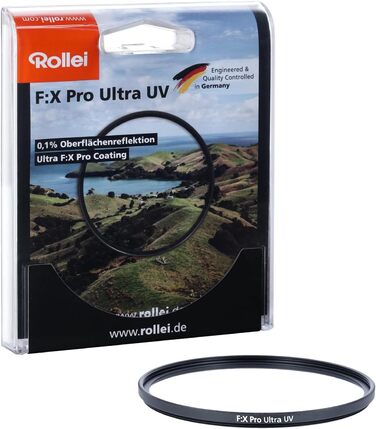 Фільтр Rollei Rundfilter UV 72mm - захисний фільтр з алюмінієвим кільцем, спеціальне покриття (F:X Pro Ultra)