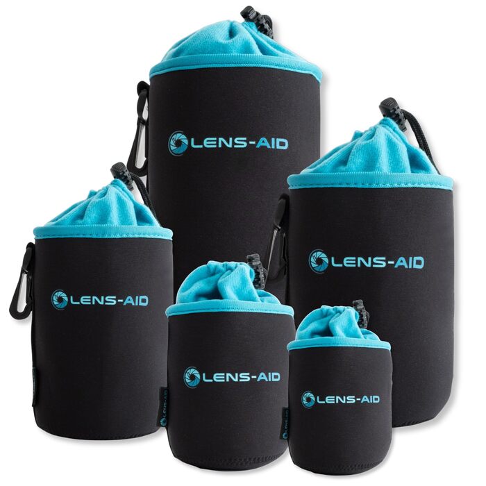 Захисні чохли для об'єктива Lens-Aid з флісовою підкладкою (5 шт. в наборі)