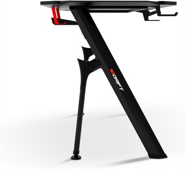 Ігровий стіл 120x60x75 RGB, карбонова стільниця, килимок 80x30 — комплект для геймера