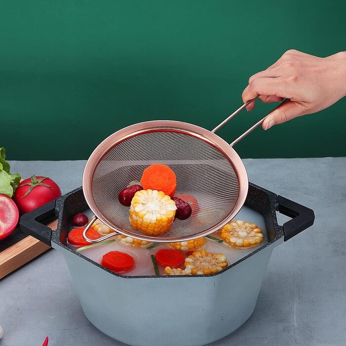 Набір сит з нержавіючої сталі 3 шт. Kupffer: для просіювання борошна, чаю, соусів та макаронів