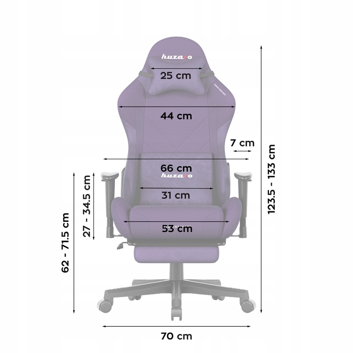 Ігрове крісло Huzaro Force 5.7 Purple
