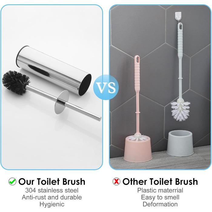 BGL 304 Stainless Steel Toilet Brush Holder (Chrome Finish)