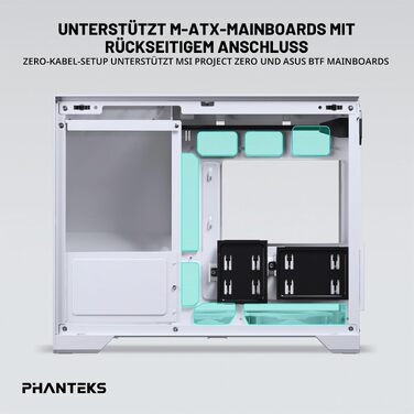 Корпус для ПК Phanteks XT V3 Mini-Tower Micro-ATX, білий, загартоване скло, 3x 120мм RGB вентилятори, підтримка радіатора 360мм та GPU 430мм