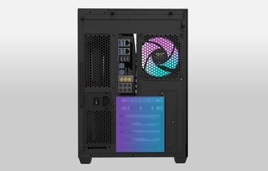 Корпус для комп'ютера darkFlash TH285 Cube Case ATX aRGB, 4 вентилятори, загартоване скло