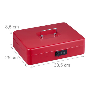 Relaxdays Cash Box Комбінація номерів Євро