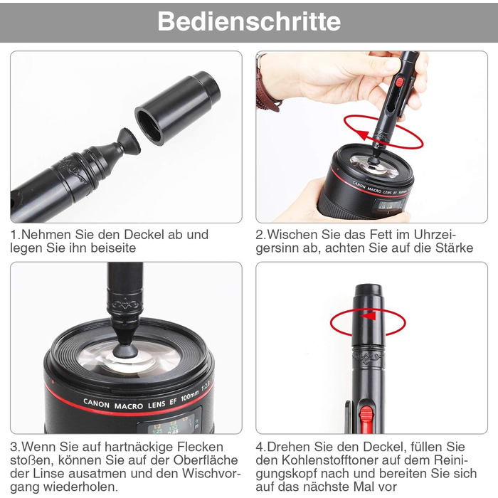 Набір для чищення камери: 17 шт. (об'єктиви, фільтри, смартфони)