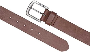 Чоловічий металевий ремінь Levi's Seine, колір коричневий
