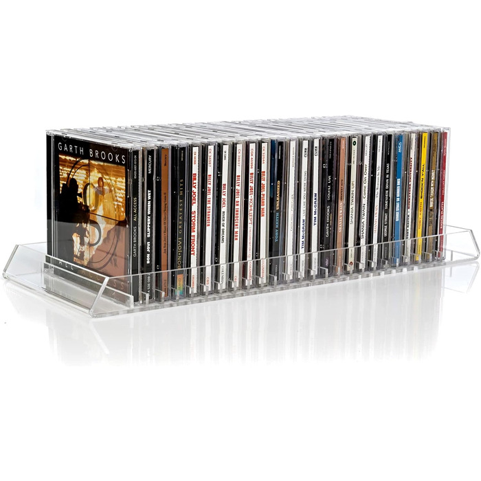 Прозорий акриловий стійка для зберігання CD Record-Happy, компактна, на 25 стандартних коробок