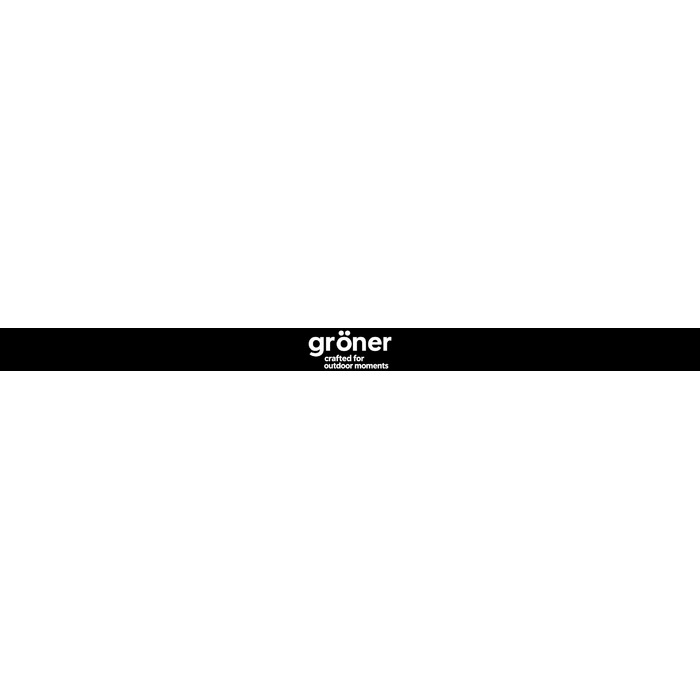 Комплект садових меблів зі сталі GRÖNER Outdoor ThinKING, чорний, 4 предмети