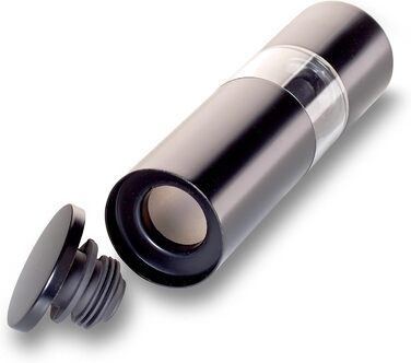 Набір для перцю та солі Echtwerk: 2 шт., ручна, з керамічним подрібнювачем, нержавіюча сталь, для перцю, солі та чилі (Black Edition)