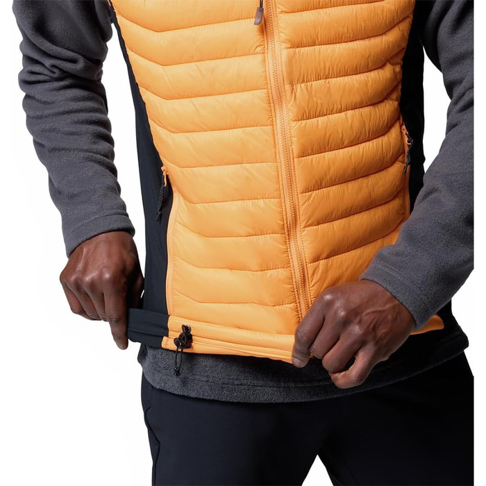 Жилет чоловічий Columbia Powder Pass, пуховий, XXL, Koi/Schwarz