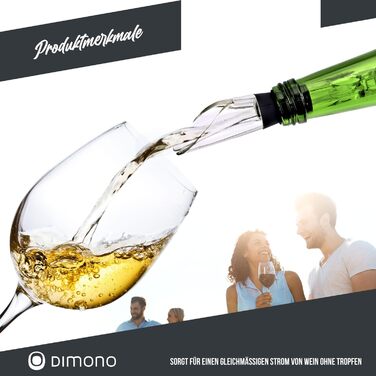 Охолоджувач для пляшок Dimono®: термо-охолоджувач для вина, шампанського та води (4-в-1)