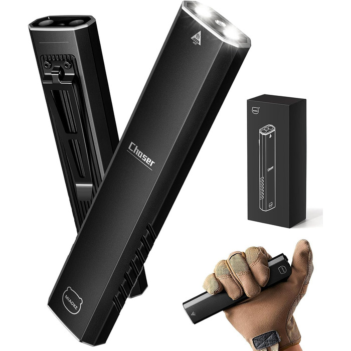 Ліхтарик LED MIAOKE 250000 люмен - надпотужний, перезаряджається, 3 режими, для полювання, кемпінгу, надзвичайних ситуацій (чорний)