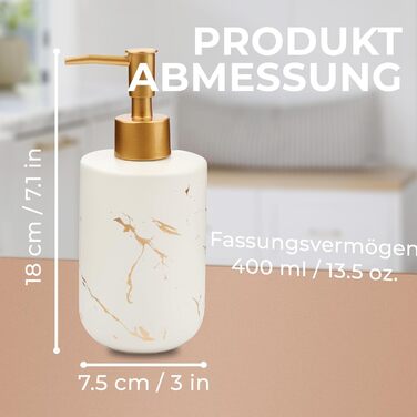 Дозатор для мила JJ PRIME, 400 мл, чорний, кераміка, для кухні та ванної кімнати