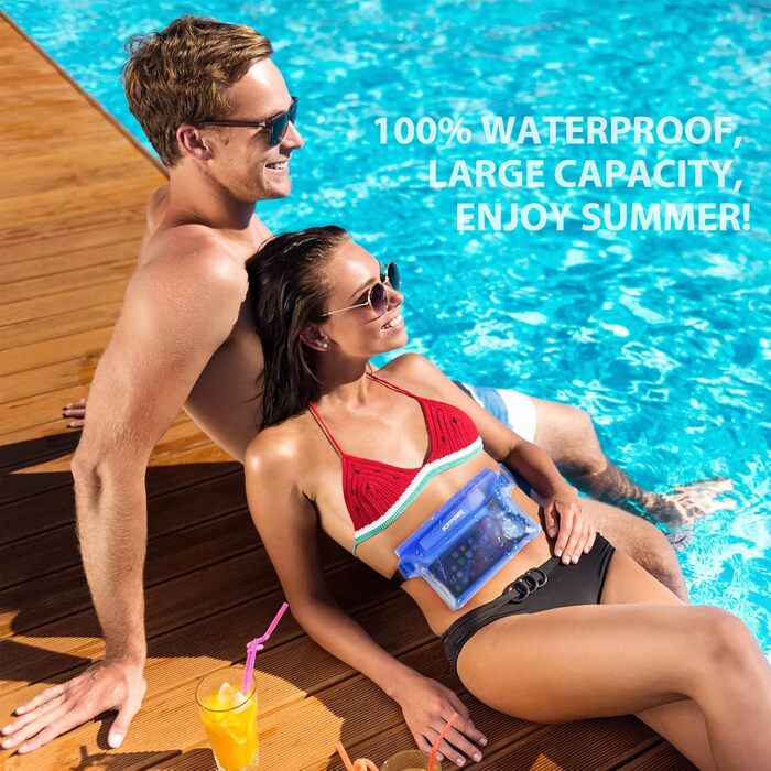 Накидка для шиї ECHTPower WPD-wasserdicht: водонепроникна, чорно-синя, унісекс