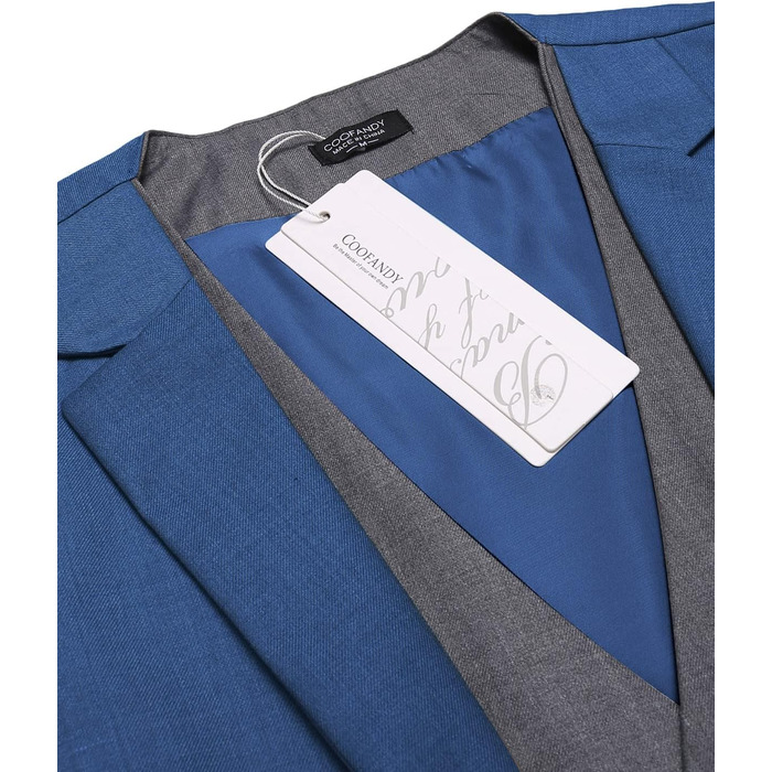 Жилет чоловічий COOFANDY стильний, для весілля та ділових зустрічей, колір Кьонігсблау, розмір 4XL